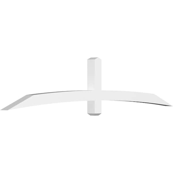 Ekena Millwork Bellingham Architectural Grade PVC Gable Bracket, 96"W x 20"H x 4"D x 4"F, 5/12 Pitch GBP096X20X0404BEL00 - main